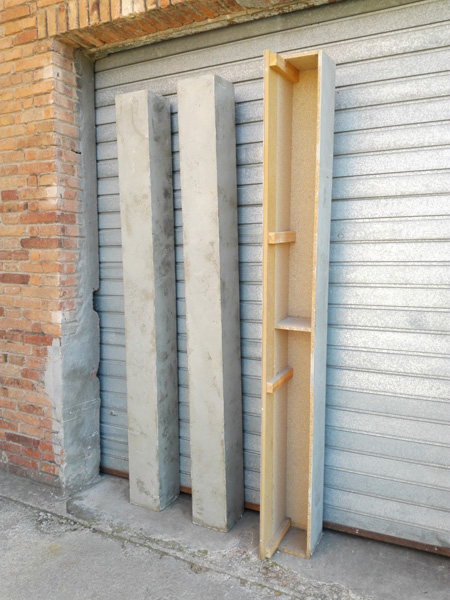 columna +friso ficticio madera imitacion hormigon 220x20x20 2u 20-30x220x20 1u